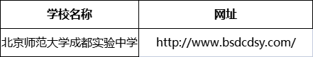 成都市北京師范大學成都實驗中學網(wǎng)址是什么？