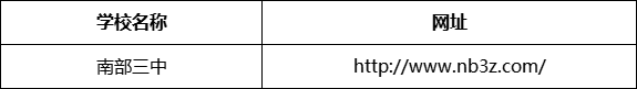 南充市南部三中（南部縣職業(yè)技術(shù)學(xué)校）網(wǎng)址是什么？